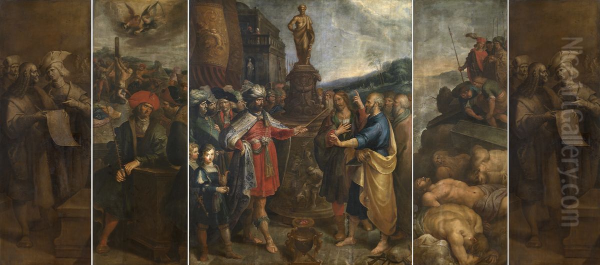 The History of the Four Crowned Oil Painting by Frans Francken the Younger