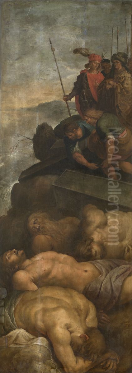 Marteldood van de Vier Gekroonden Oil Painting by Frans Francken the Younger