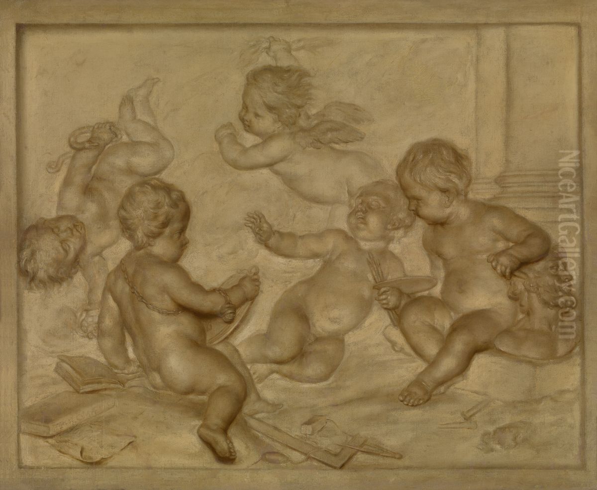 De Schone Kunsten Oil Painting by Marten Jozef Geeraerts