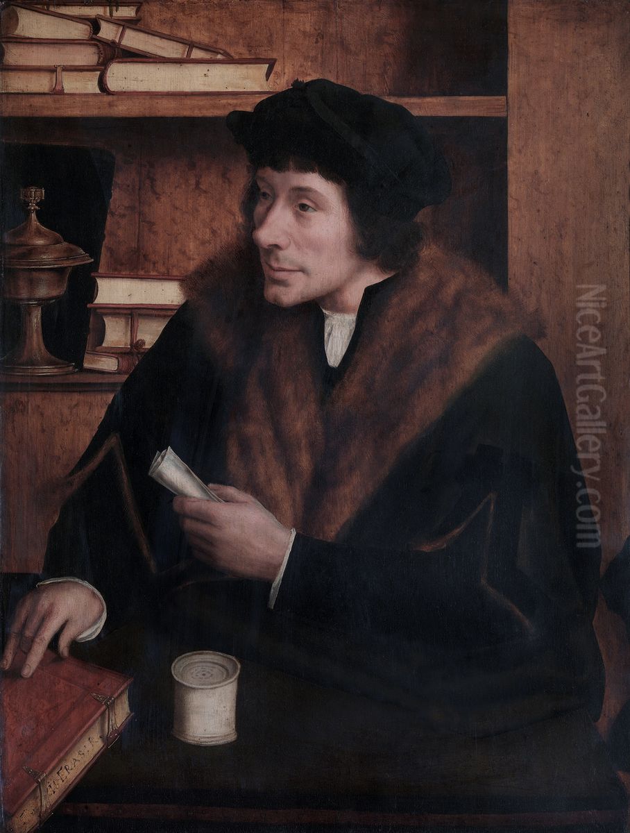Portrait of Pieter Gillis Oil Painting by Quinten Metsys
