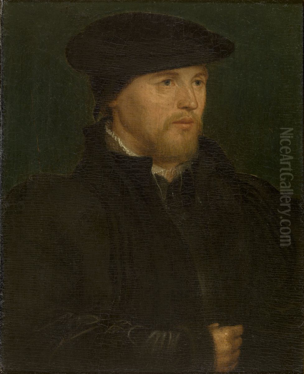 Portret van een man Oil Painting by Hans Holbein the Younger