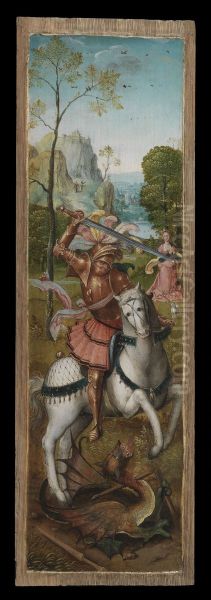 Aanbidding door de koningen Oil Painting by Master of the Antwerp Adoration