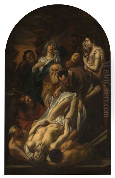 Christ's Entombment Oil Painting by Jacob Jordaens