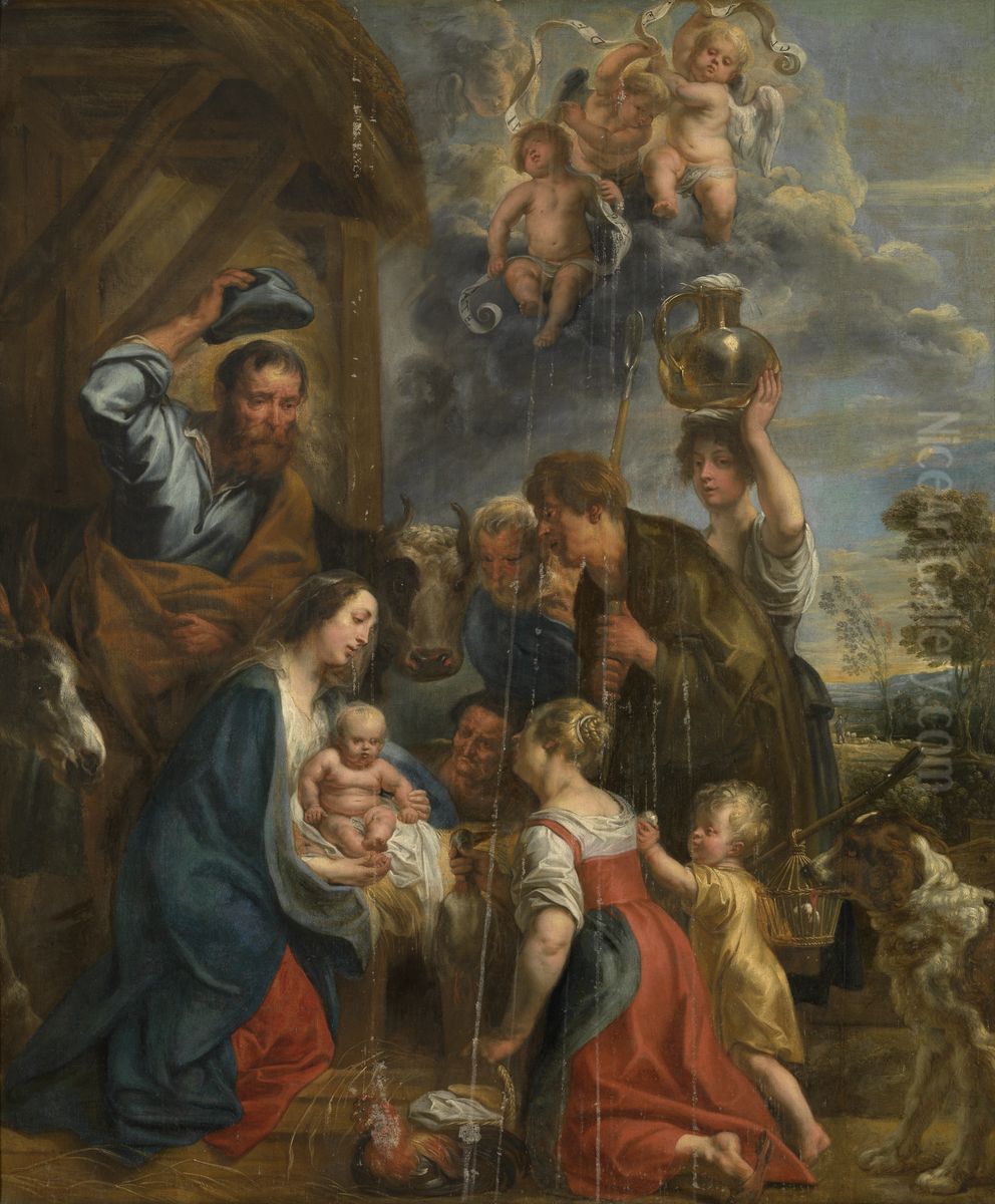 8-20) Oil Painting by Jacob Jordaens