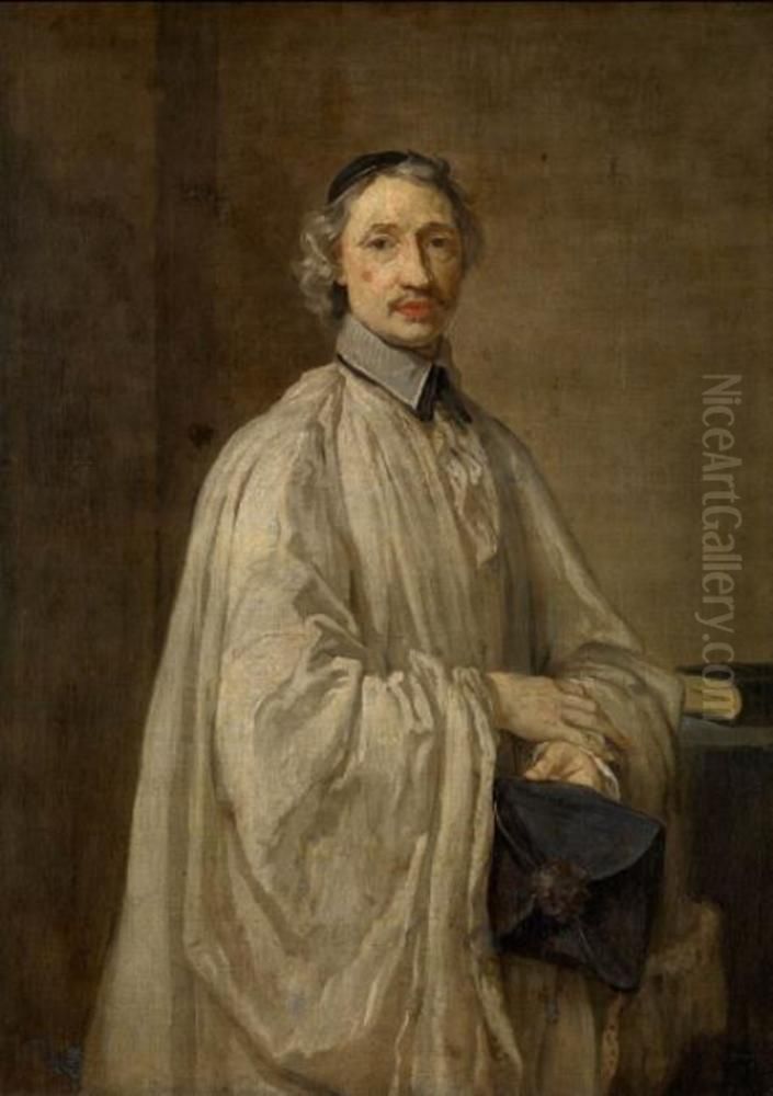 Portrait of canon Frans de Cock, cantor of the cathedral of Antwerp Oil Painting by Godfrey Kneller