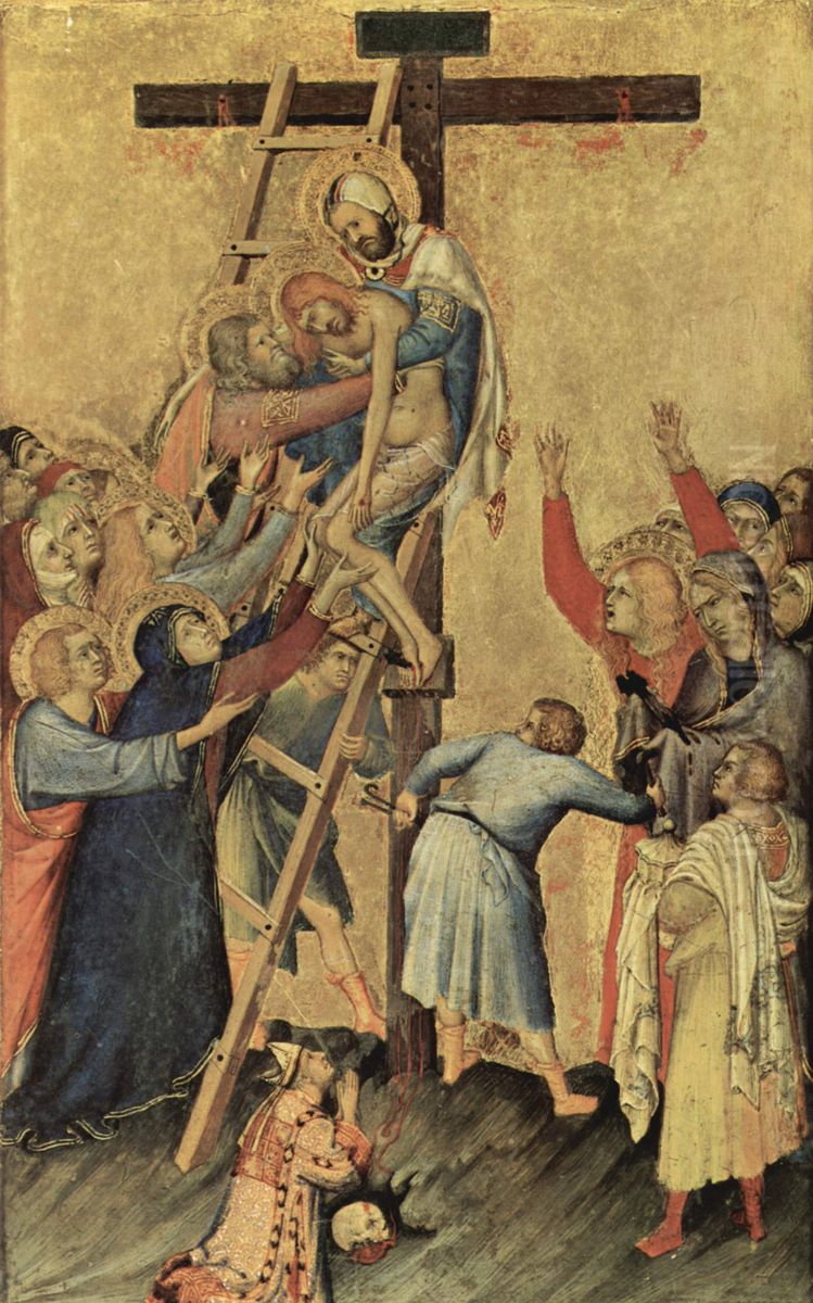 Kruisafneming Oil Painting by Simone Martini