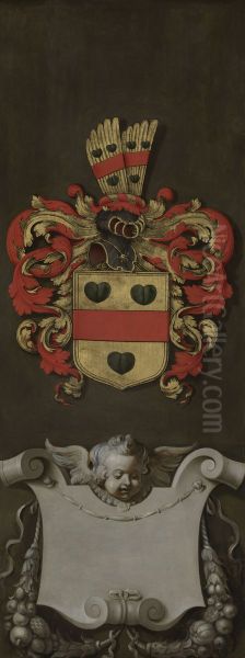 Coat of Arms of Nicolaas Rockox Oil Painting by (studio of) Rubens, Peter Paul