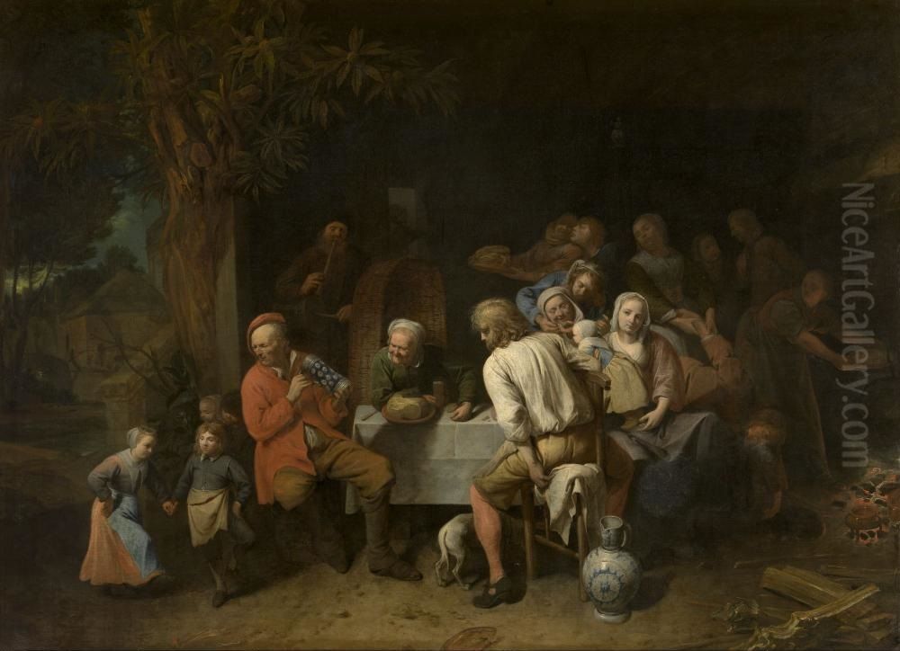 Boerenmaaltijd Oil Painting by David Ryckaert III Boerenmaaltijd Oil Painting by David Ryckaert III
