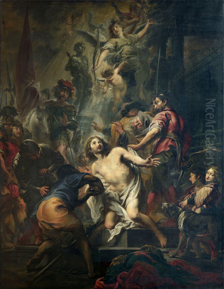 The Beheading of St George Oil Painting by Cornelis Schut