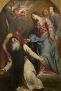 Maria verschijnt aan de heilige Wilhelmus van Aquitanie