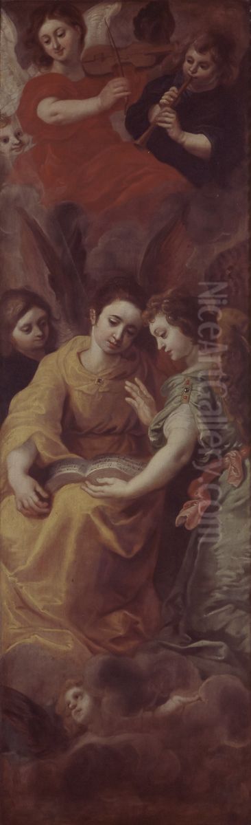 Concert of Angels Oil Painting by Hendrick van Balen the Elder