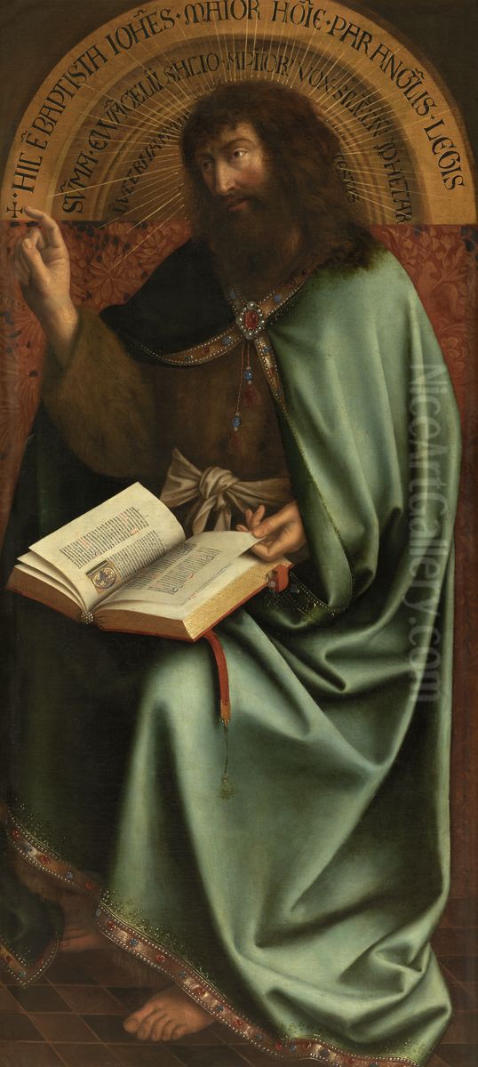 Johannes de Doper Oil Painting by Jan Van Eyck