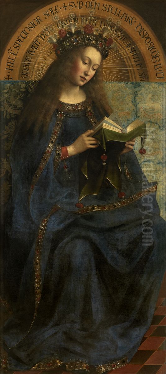 Maria Oil Painting by Jan Van Eyck