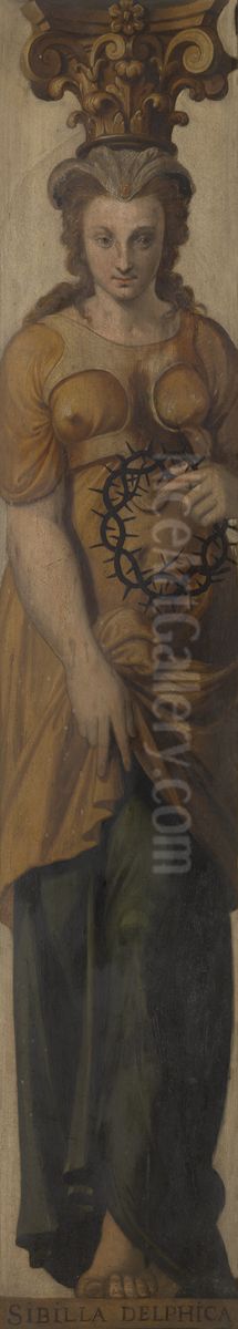 Sibyl from Delphi Oil Painting by Lambert van Noort