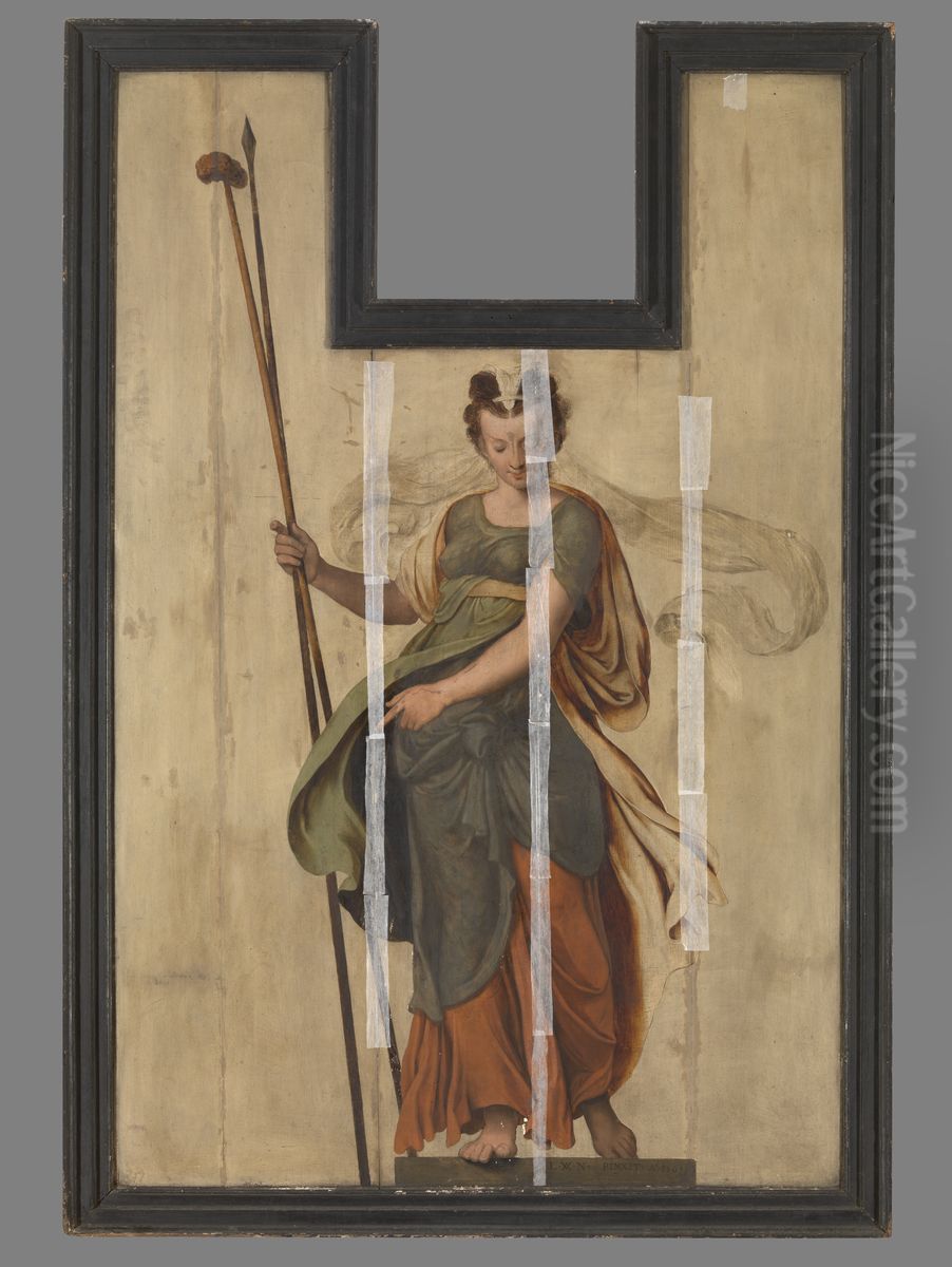 Sibyl with Lance and Sponge Oil Painting by Lambert van Noort