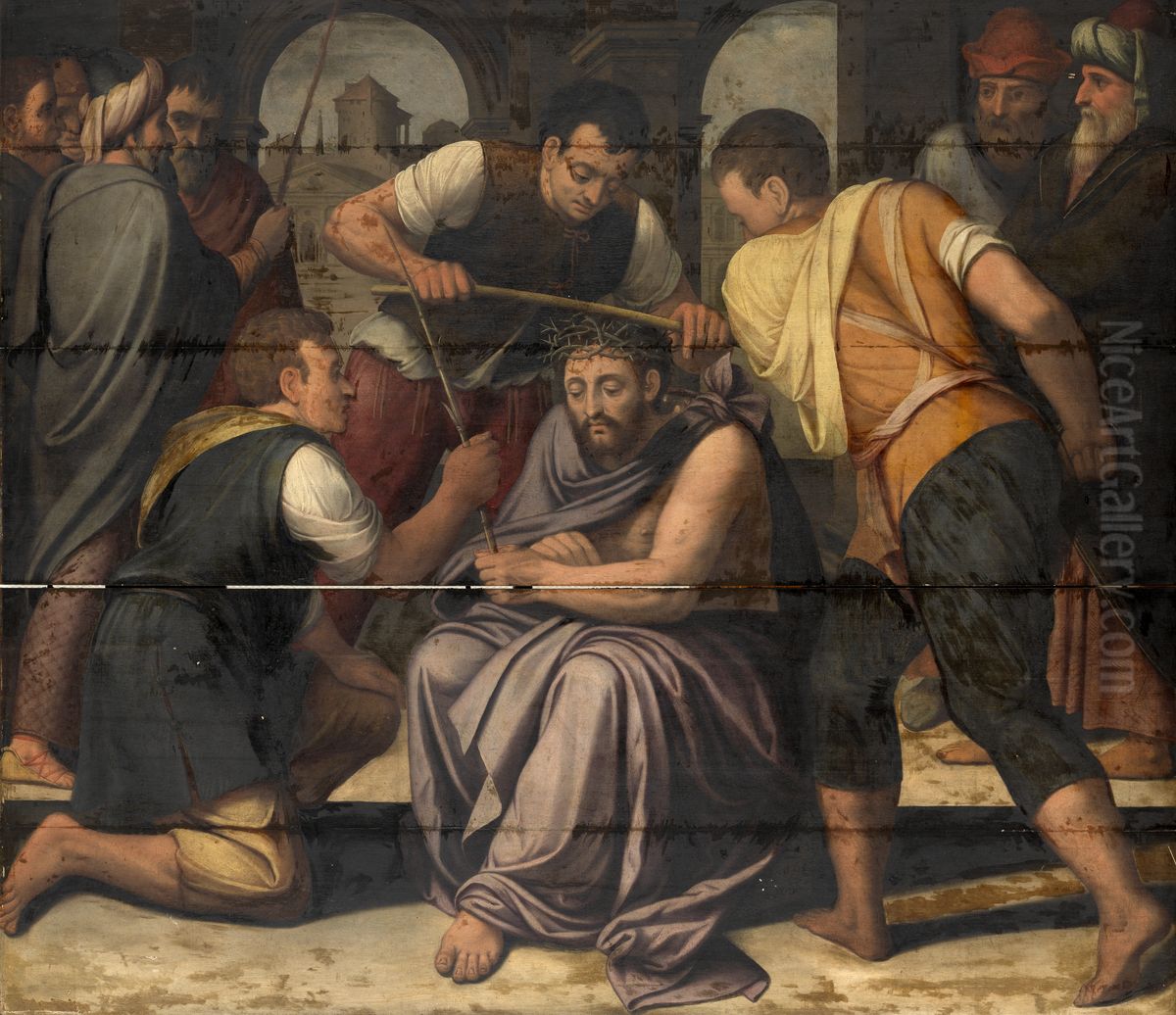 Doornenkroning Oil Painting by Lambert van Noort