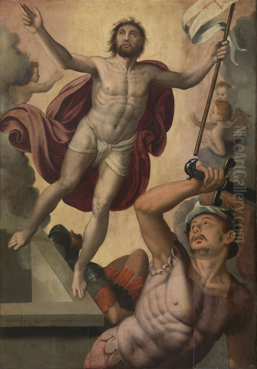 Resurrection of Christ Oil Painting by Lambert van Noort