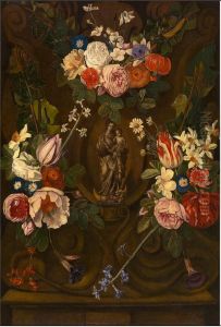 Madonna in a flower garland