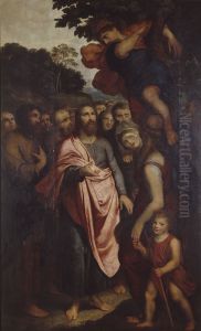 The Calling of Zacchaeus who is Sitting in a Fig Tree