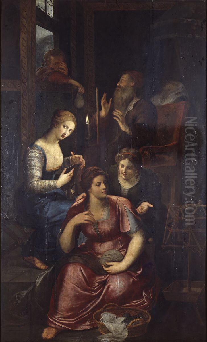 The Charity of Saint Nicholas of Myra Oil Painting by Otto van Veen