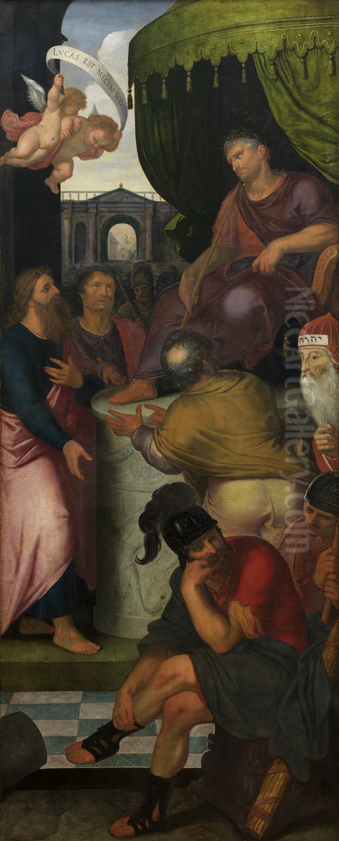 Saint Paul before proconsul Felix of Caesarea Oil Painting by Otto van Veen