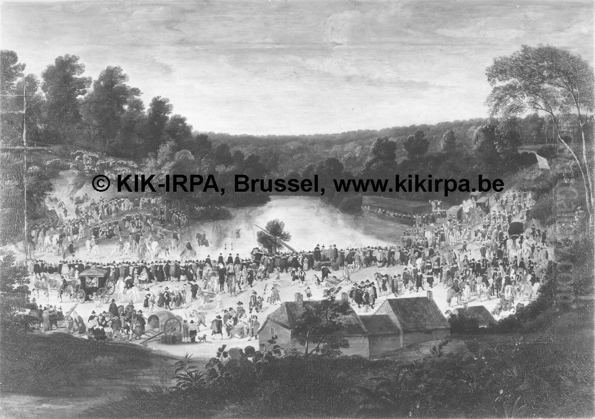 Feest aan de Diesdelle Oil Painting by Denis van Alsloot
