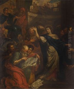 Saint Catherine of Alexandria in discussion with the fifty philosophers