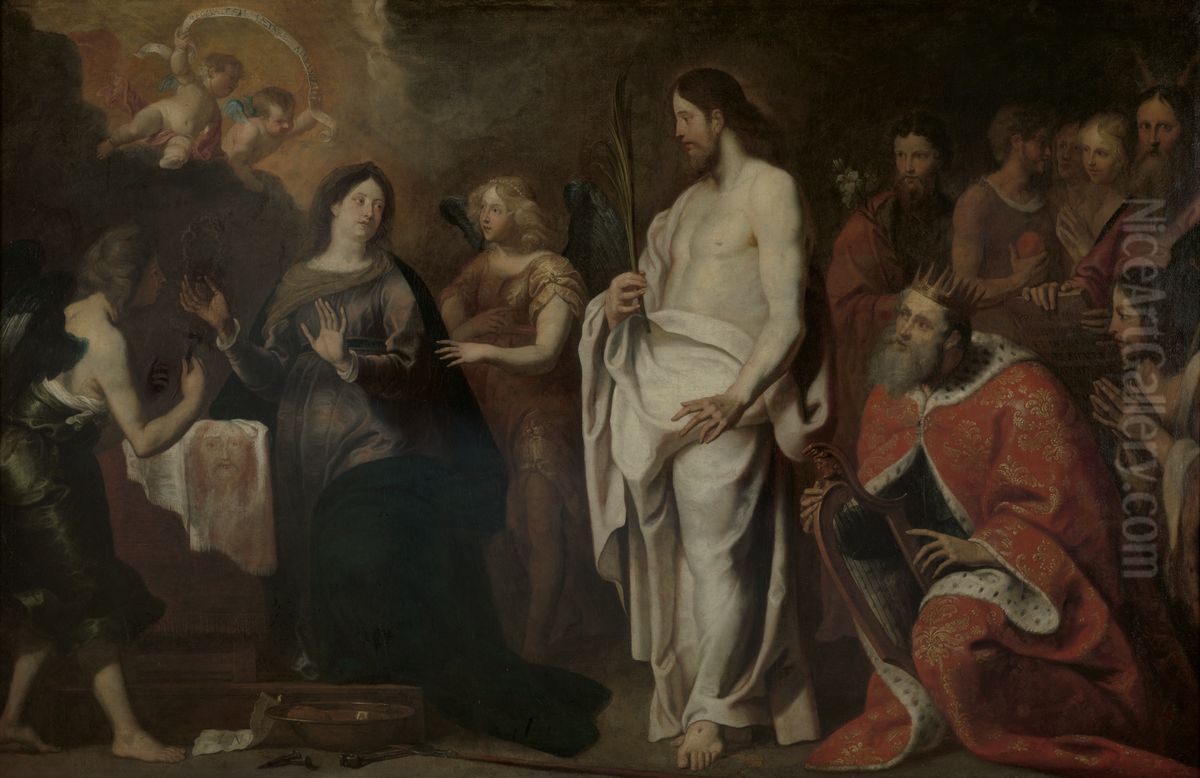 Christ Returning from Purgatory Oil Painting by Gerard Seghers