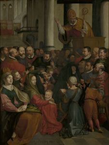 Saint Eligius preaches in Antwerp