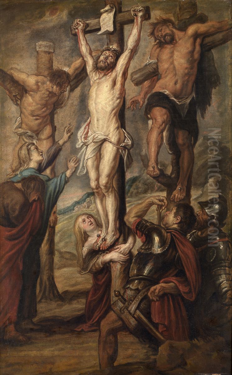 Calvary Oil Painting by (studio of) Rubens, Peter Paul