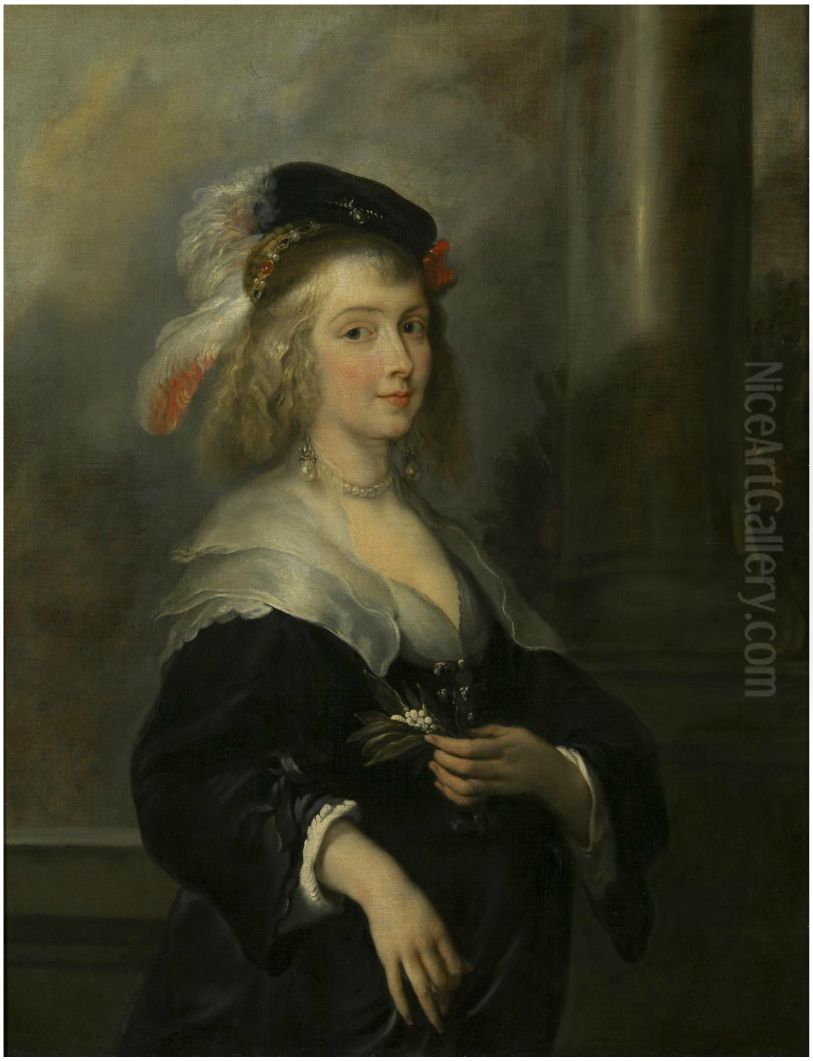 Portrait of Helena Fourment Oil Painting by Jan Boeckhorst