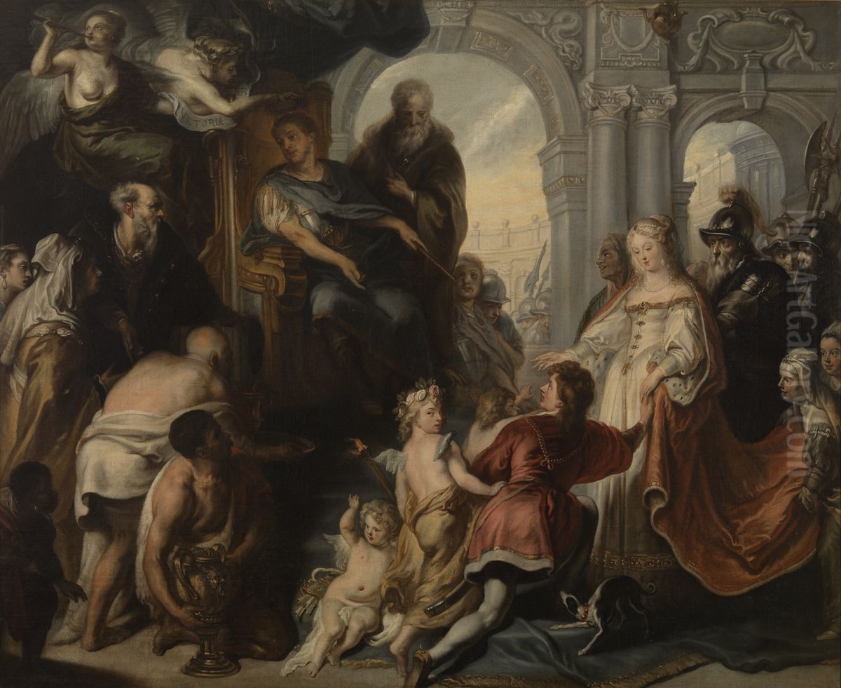 The Continence of Scipio Africanus Oil Painting by Theodoor van Thulden