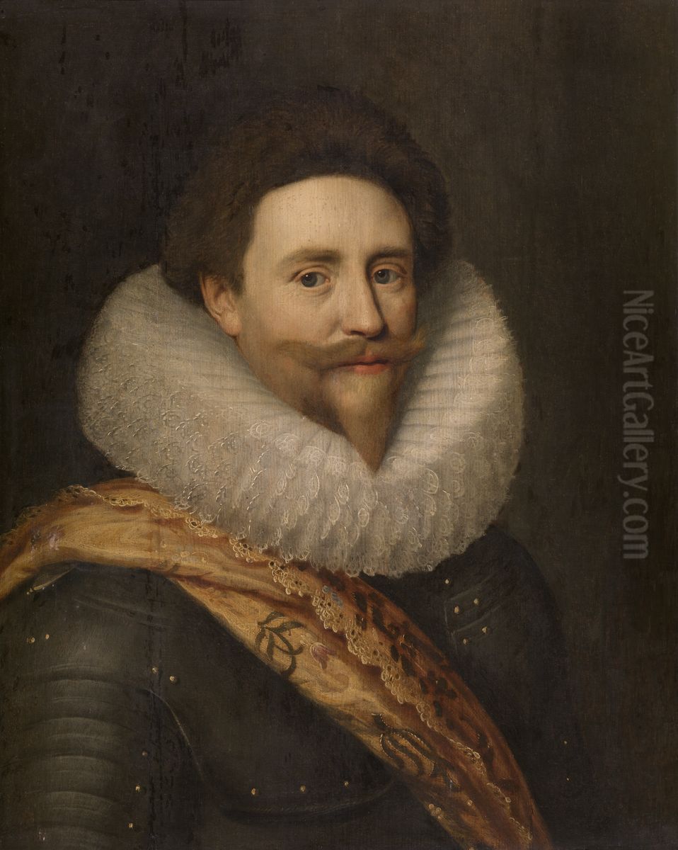 Frederik Hendrik Nassau, Prince of Orange Oil Painting by Michiel Jansz. van Mierevelt