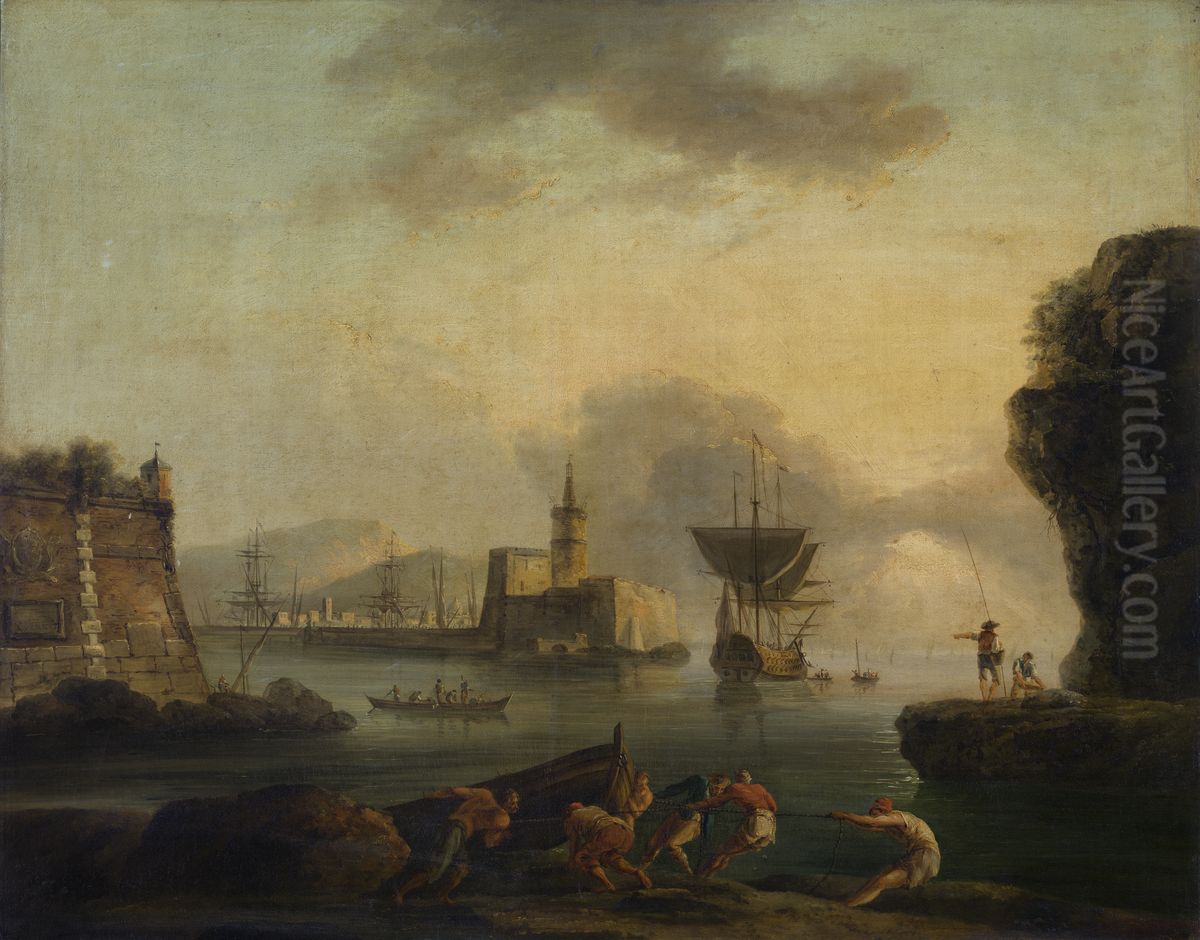 Naples Oil Painting by Joseph Vernet