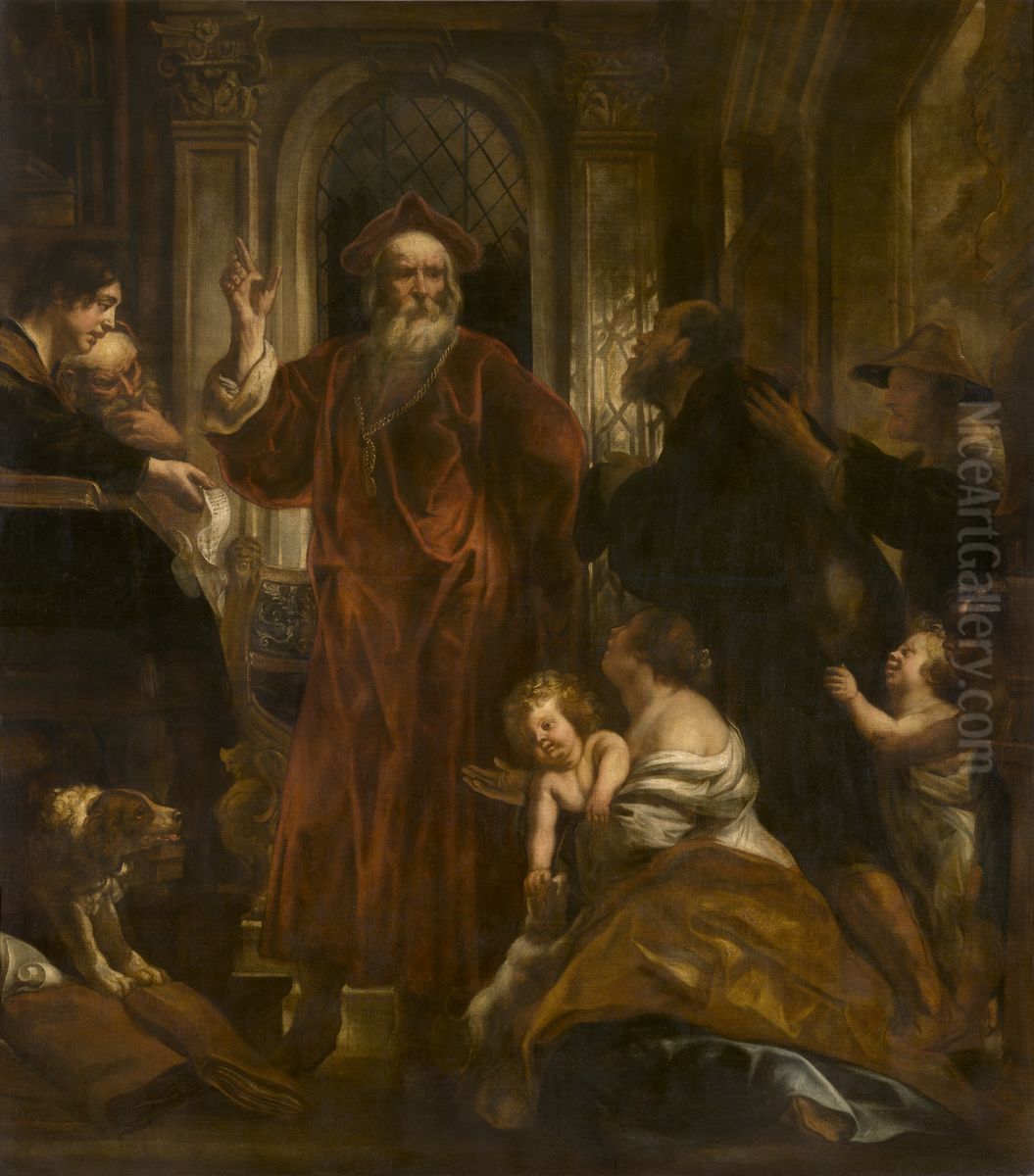Saint Ivo of Brittany Oil Painting by Jacob Jordaens