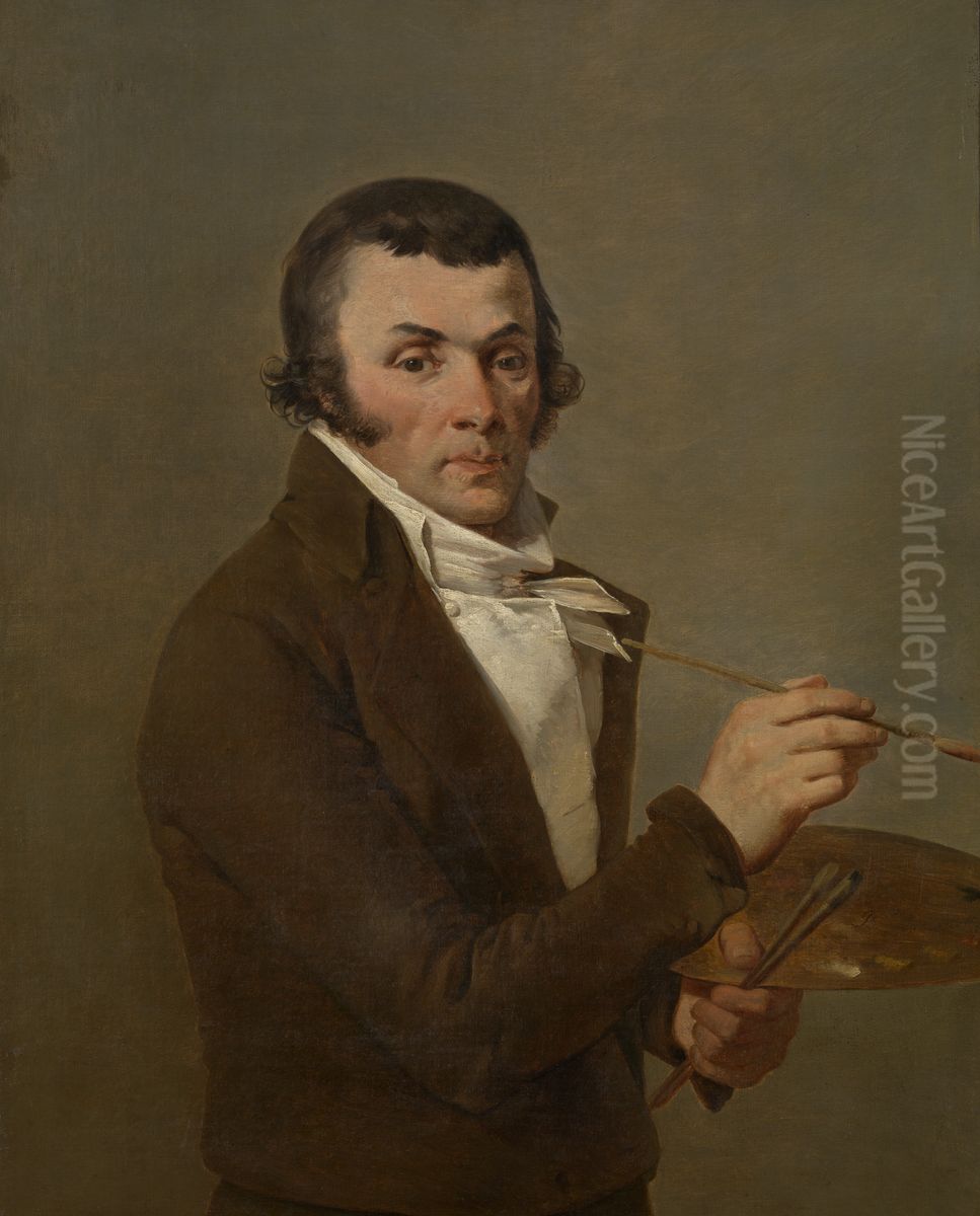 De schilder Jan Baptist Berre Oil Painting by Balthasar-Paul Ommeganck