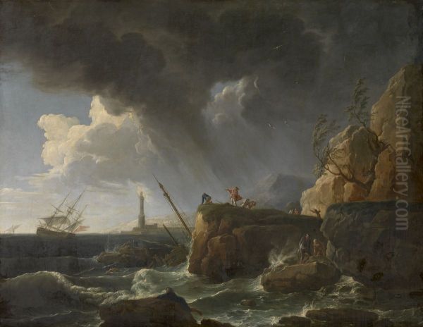 Seascape Oil Painting by Joseph Vernet