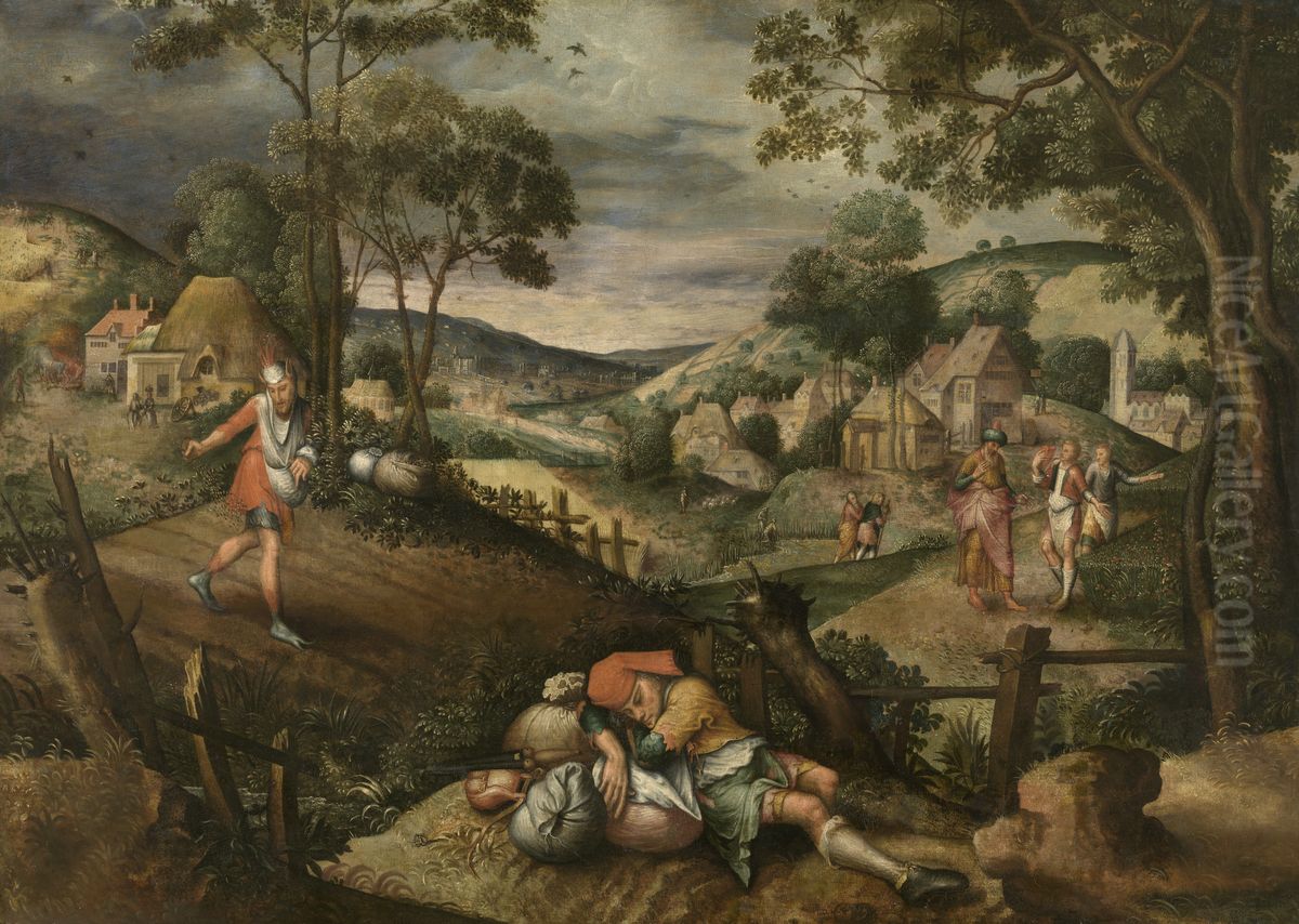 The Sower, Parable of Christ Oil Painting by Master Of The Prodigal Son