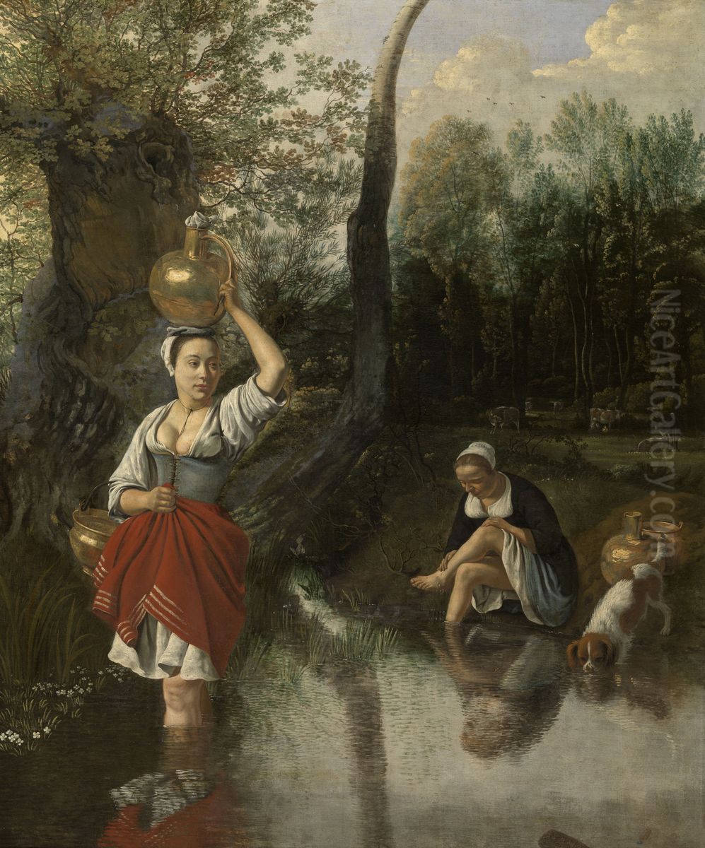 Het wed Oil Painting by Johannes Siberechts