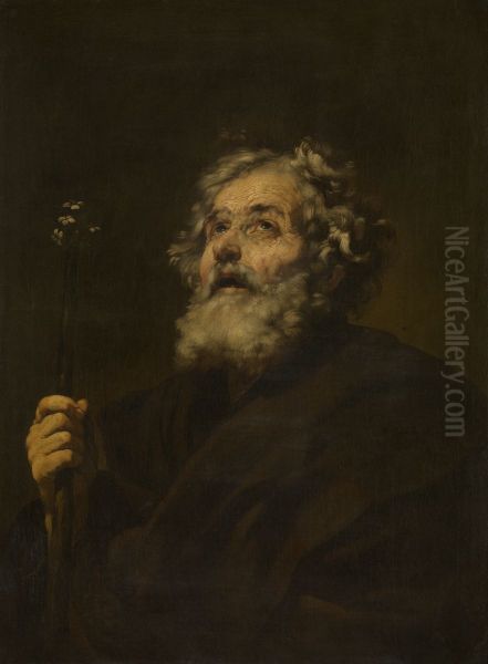 Saint Joseph Oil Painting by Jusepe de Ribera