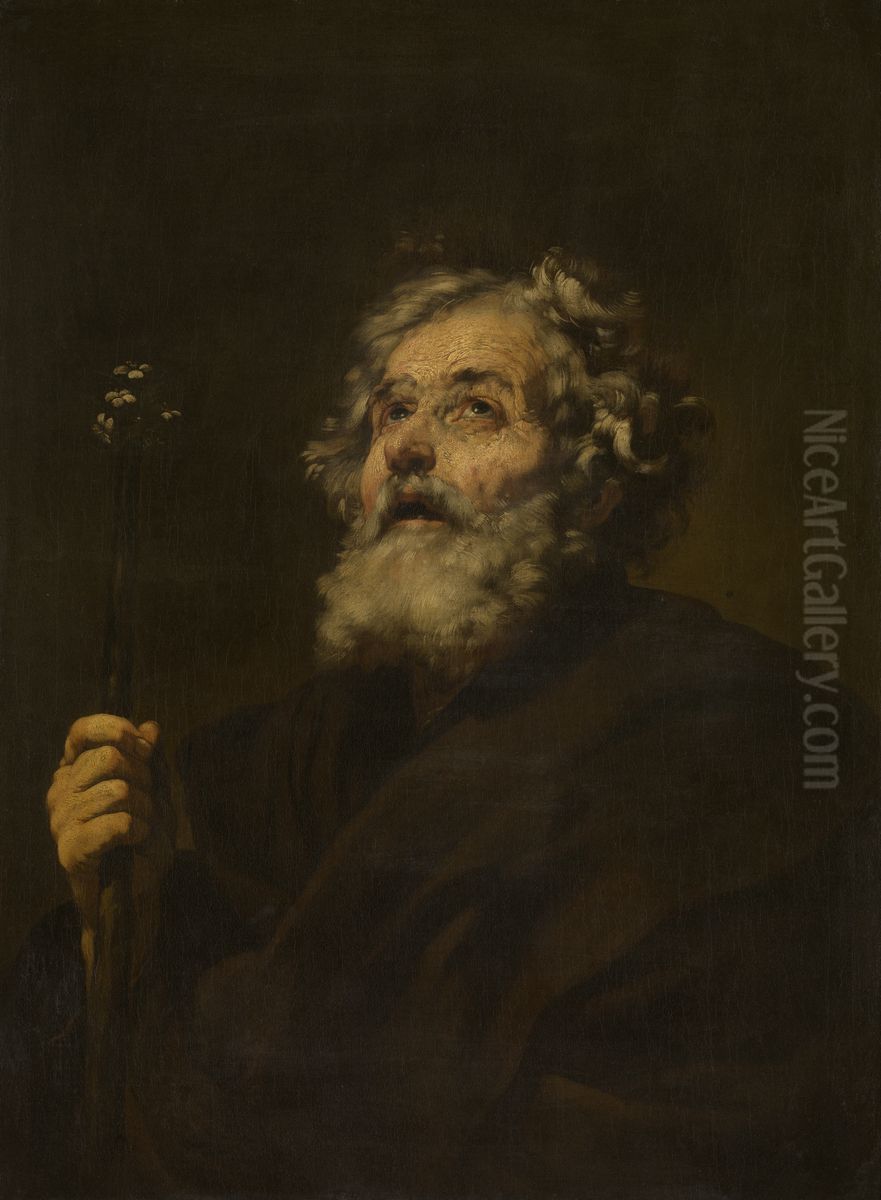 Heilige Jozef Oil Painting by Jusepe de Ribera