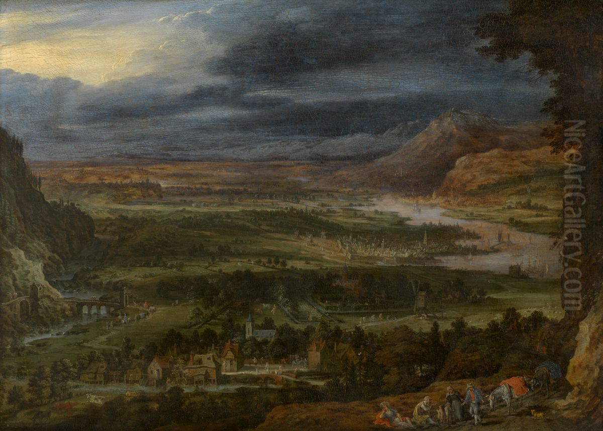 Landschap Oil Painting by Jan Brughel
