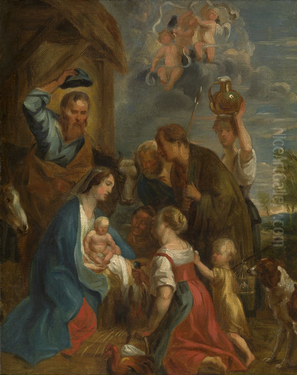 8-20) Oil Painting by Jacob Jordaens