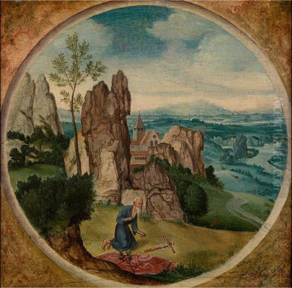 De H. Hieronymus Oil Painting by Lucas Gassel