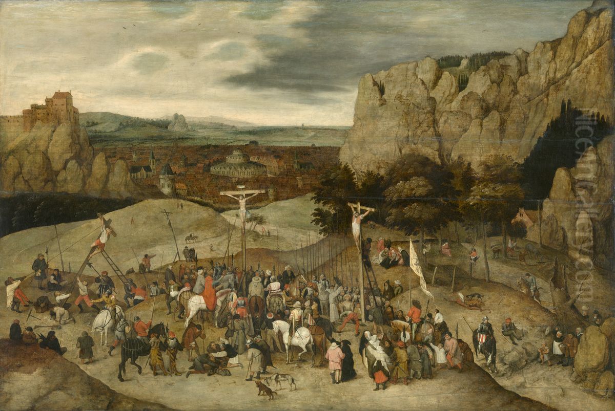 Crucifixion Oil Painting by Pieter Brueghel the Younger