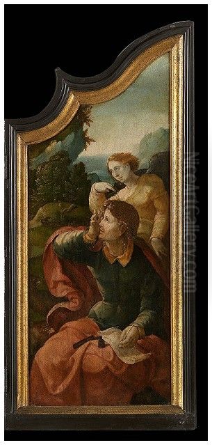 Heilige Johannes op Patmos Oil Painting by Aertgen van Leyden