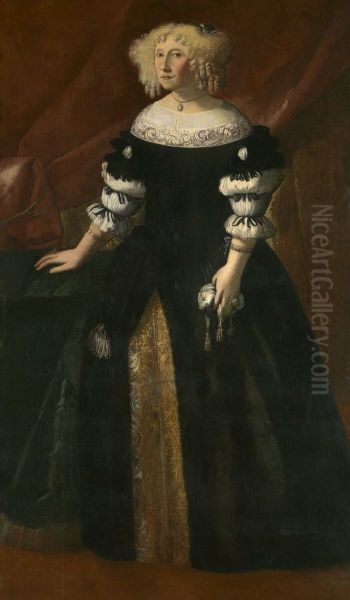 Portret van een vrouw Oil Painting by Justus Sustermans