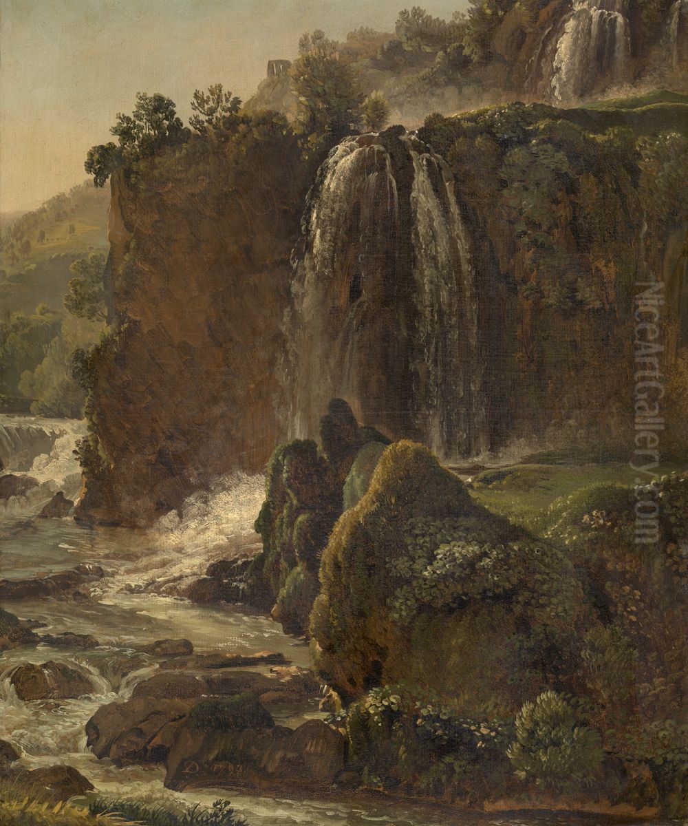 Waterval van Tivoli Oil Painting by Simon Denis