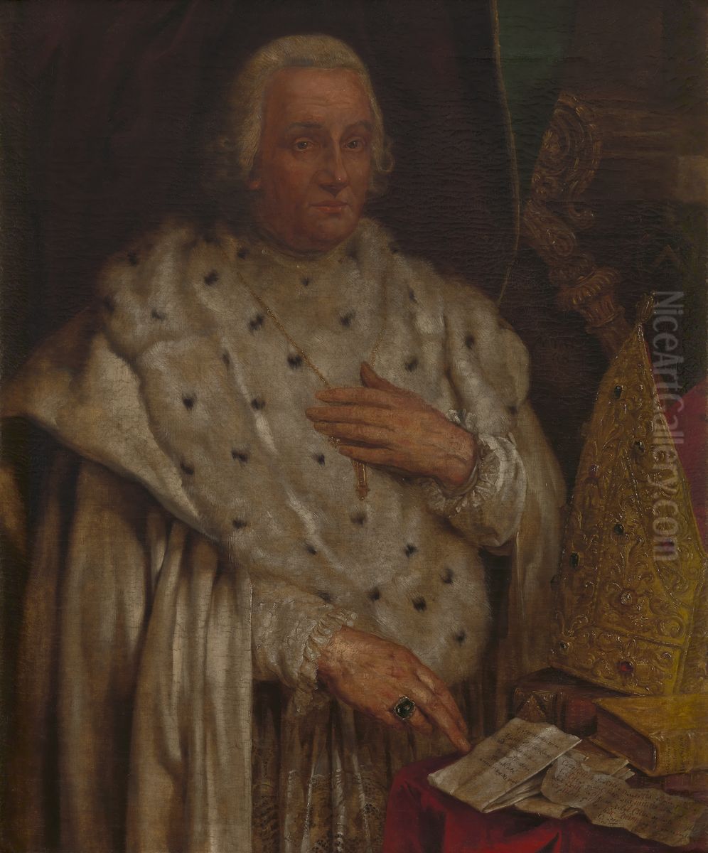 Godefried Hermans, Abbot of Tongerlo Oil Painting by Willem Jacob Herreyns