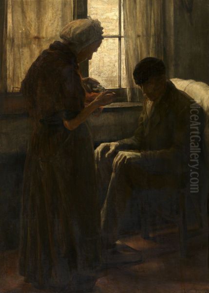 De broodwinner Oil Painting by Alexandre Struys